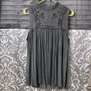 Never Worn Gray Boutique Top
